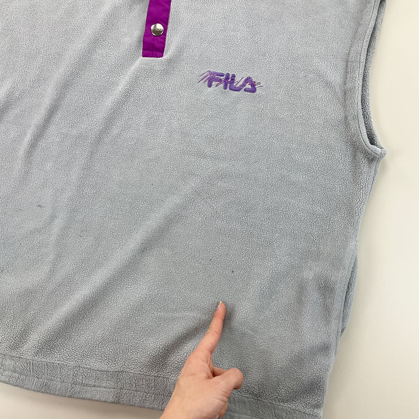 Fila Magic Line Fleece Vest - Medium-FILA-olesstore-vintage-secondhand-shop-austria-österreich