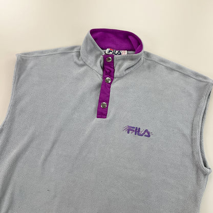 Fila Magic Line Fleece Vest - Medium-FILA-olesstore-vintage-secondhand-shop-austria-österreich