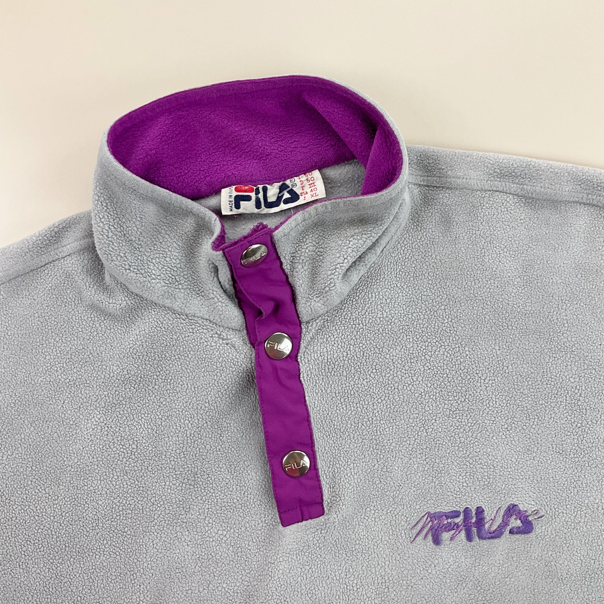 Fila Magic Line Fleece Vest - Medium-FILA-olesstore-vintage-secondhand-shop-austria-österreich