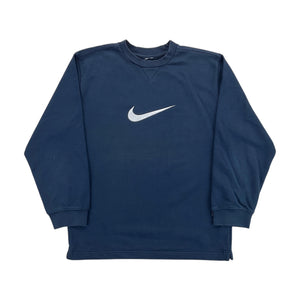 Nike Swoosh Sweatshirt - Small-NIKE-olesstore-vintage-secondhand-shop-austria-österreich