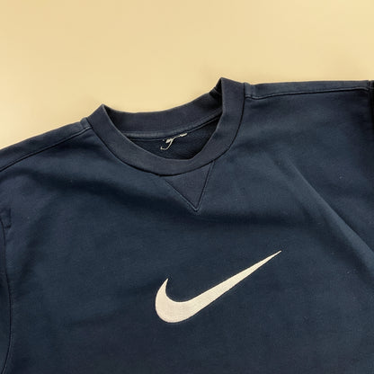 Nike Swoosh Sweatshirt - Small-NIKE-olesstore-vintage-secondhand-shop-austria-österreich