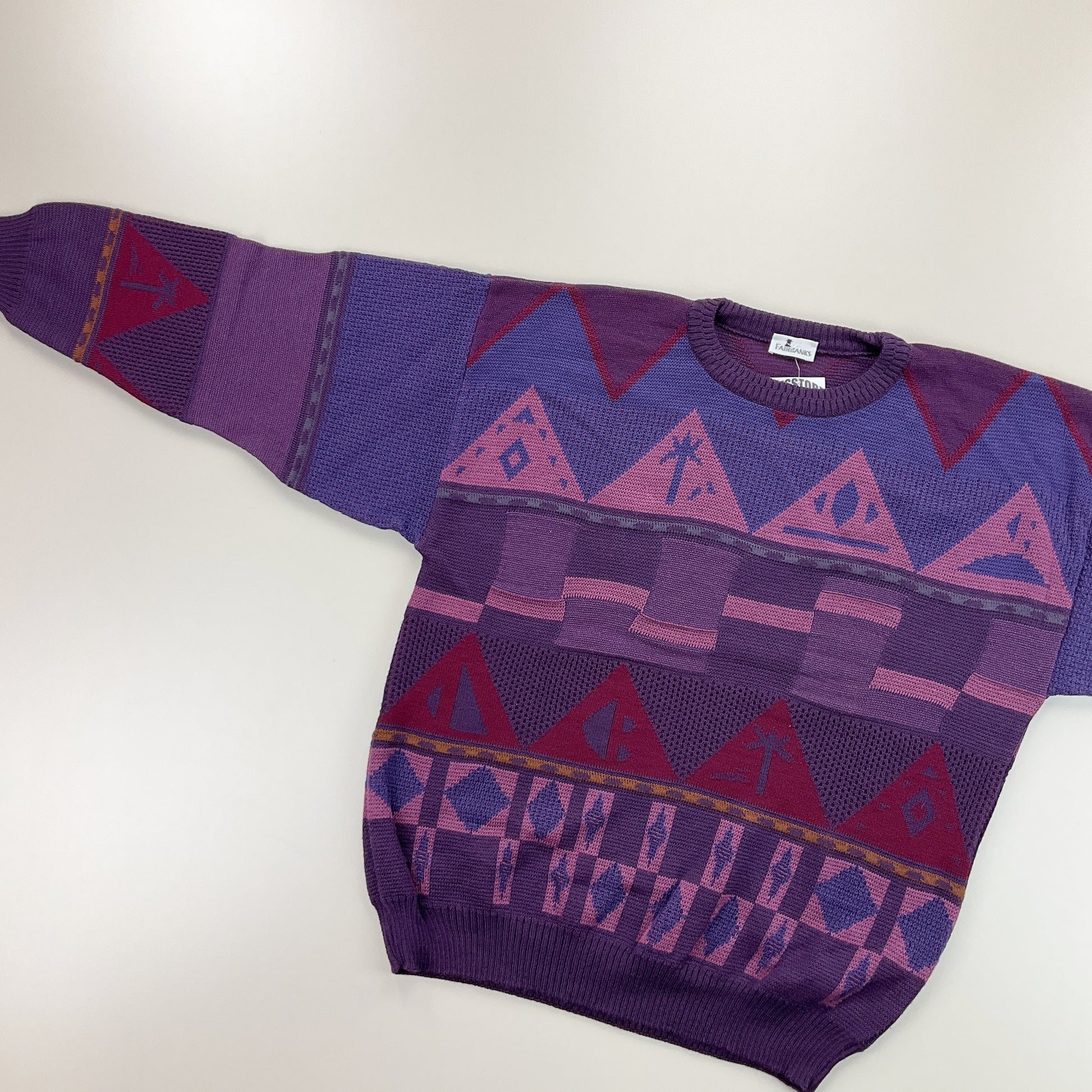 Fairbanks Knit Sweatshirt - Large-FAIRBANKS-olesstore-vintage-secondhand-shop-austria-österreich