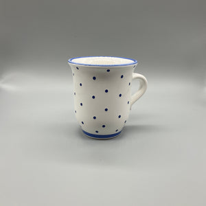 Gmundner Keramik Kaffeetasse Tupferl Blau Ø7cm-Gmundner Keramik-olesstore-vintage-secondhand-shop-austria-österreich