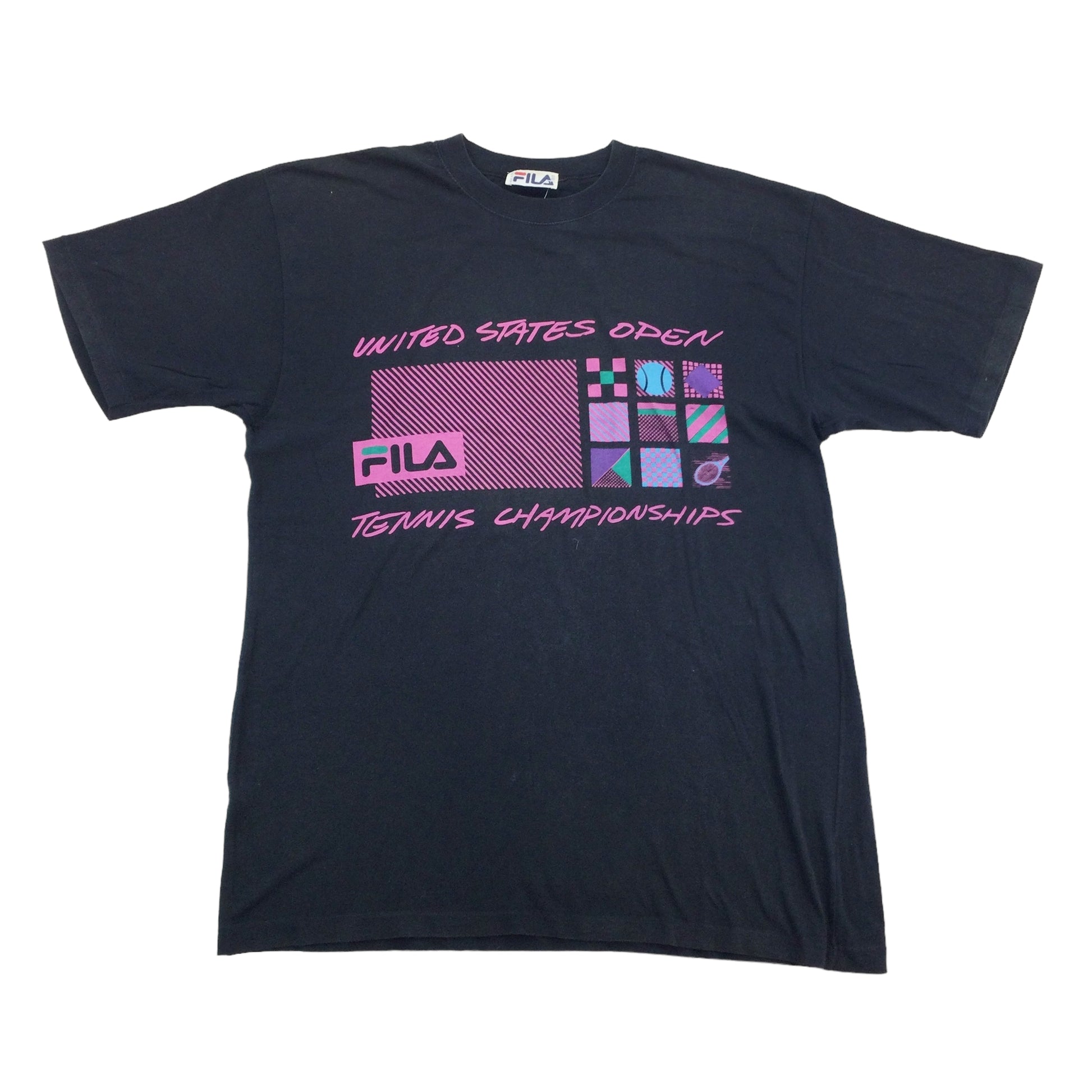 Fila 90s United States Open T-Shirt - XL-FILA-olesstore-vintage-secondhand-shop-austria-österreich