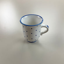 Load image into Gallery viewer, Gmundner Keramik Kaffeetasse Tupferl Blau Ø7cm-Gmundner Keramik-olesstore-vintage-secondhand-shop-austria-österreich