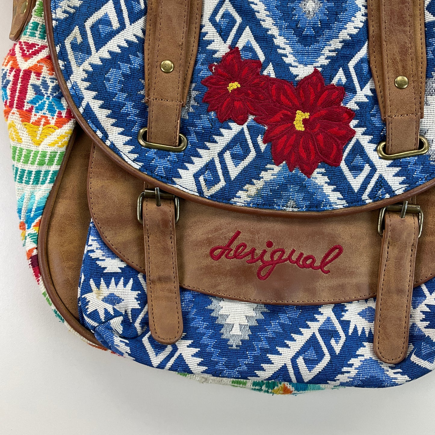 Desigual Flower Strap Bag-DESIGUAL-olesstore-vintage-secondhand-shop-austria-österreich