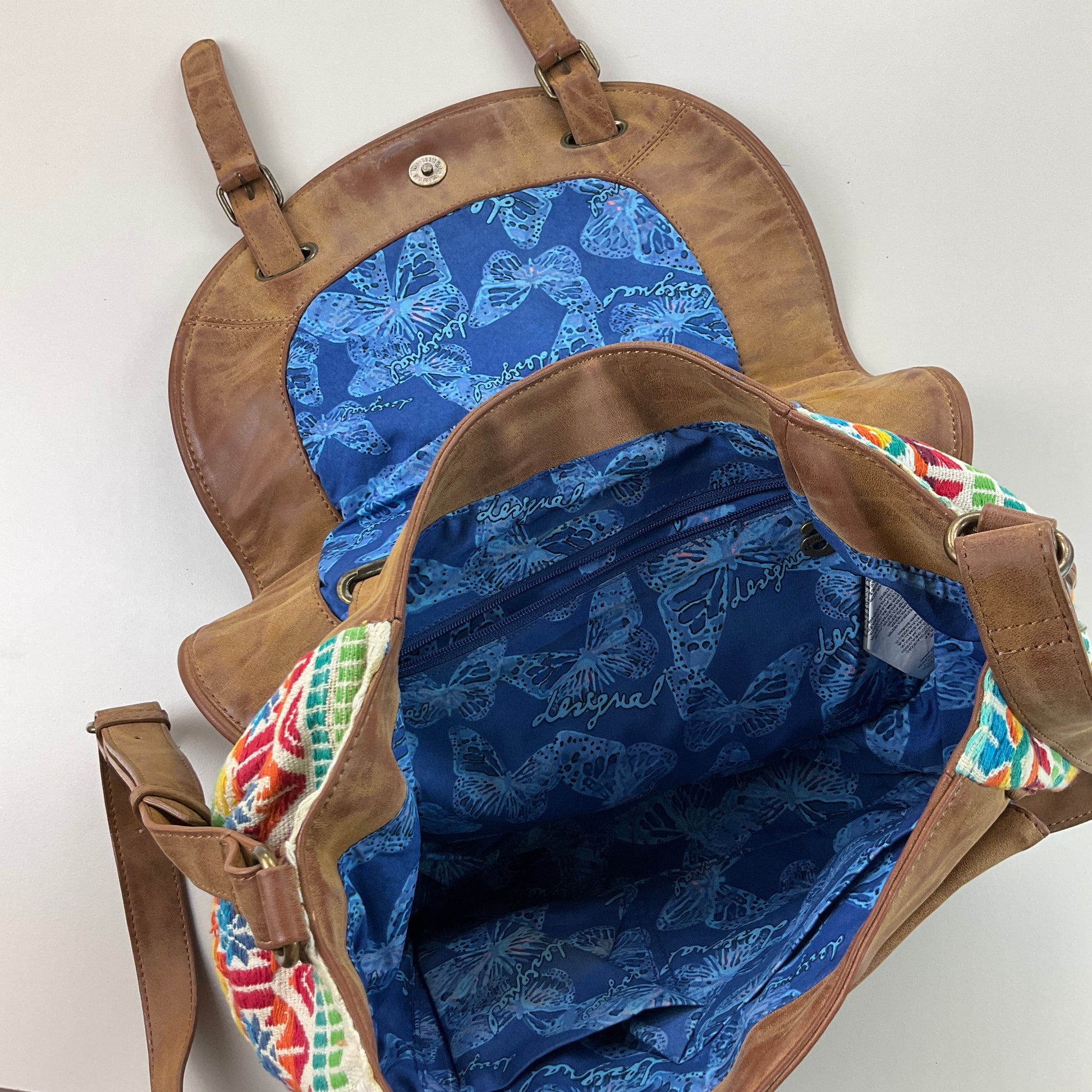 Desigual Flower Strap Bag-DESIGUAL-olesstore-vintage-secondhand-shop-austria-österreich