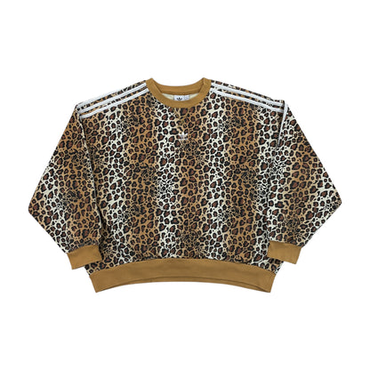 Adidas Leopard Sweatshirt - Women/M-ADIDAS-olesstore-vintage-secondhand-shop-austria-österreich