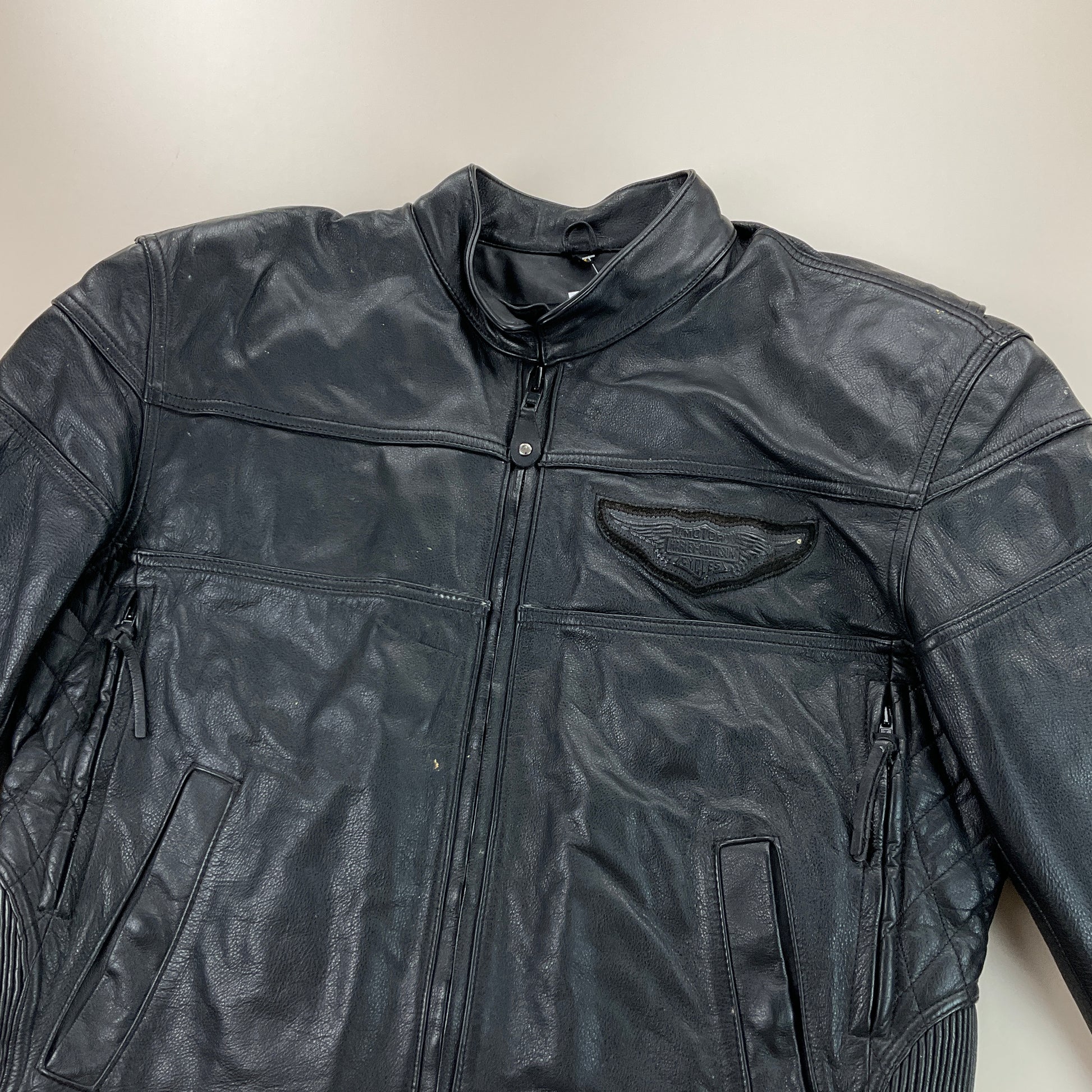 Harley Davidson Leather Jacket - Medium-HARLEY DAVIDSON-olesstore-vintage-secondhand-shop-austria-österreich