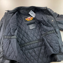 Load image into Gallery viewer, Harley Davidson Leather Jacket - Medium-HARLEY DAVIDSON-olesstore-vintage-secondhand-shop-austria-österreich