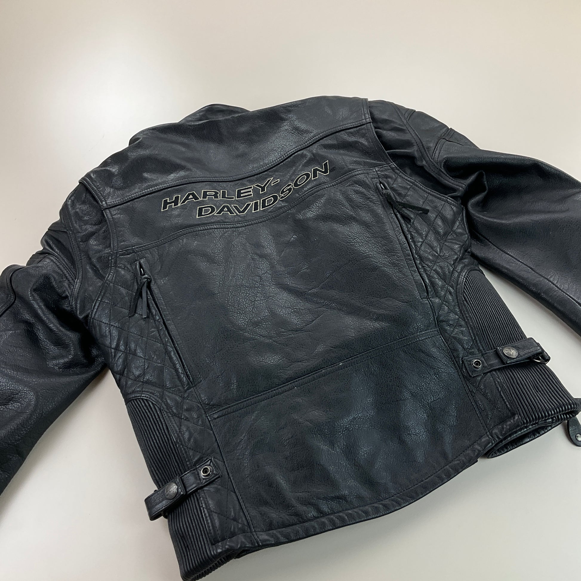 Harley Davidson Leather Jacket - Medium-HARLEY DAVIDSON-olesstore-vintage-secondhand-shop-austria-österreich