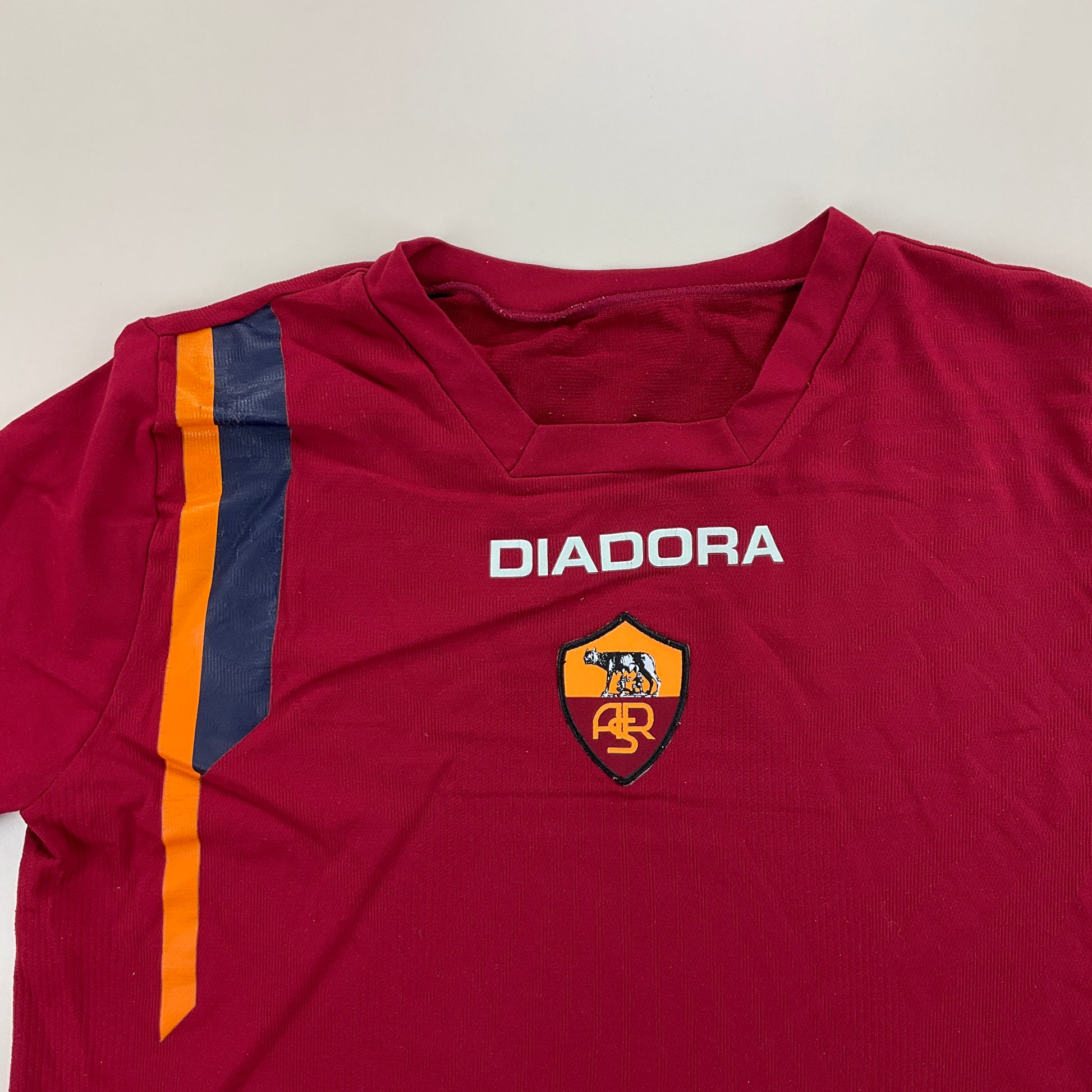 Diadora x AS Roma Sport T-Shirt - Large-DIADORA-olesstore-vintage-secondhand-shop-austria-österreich