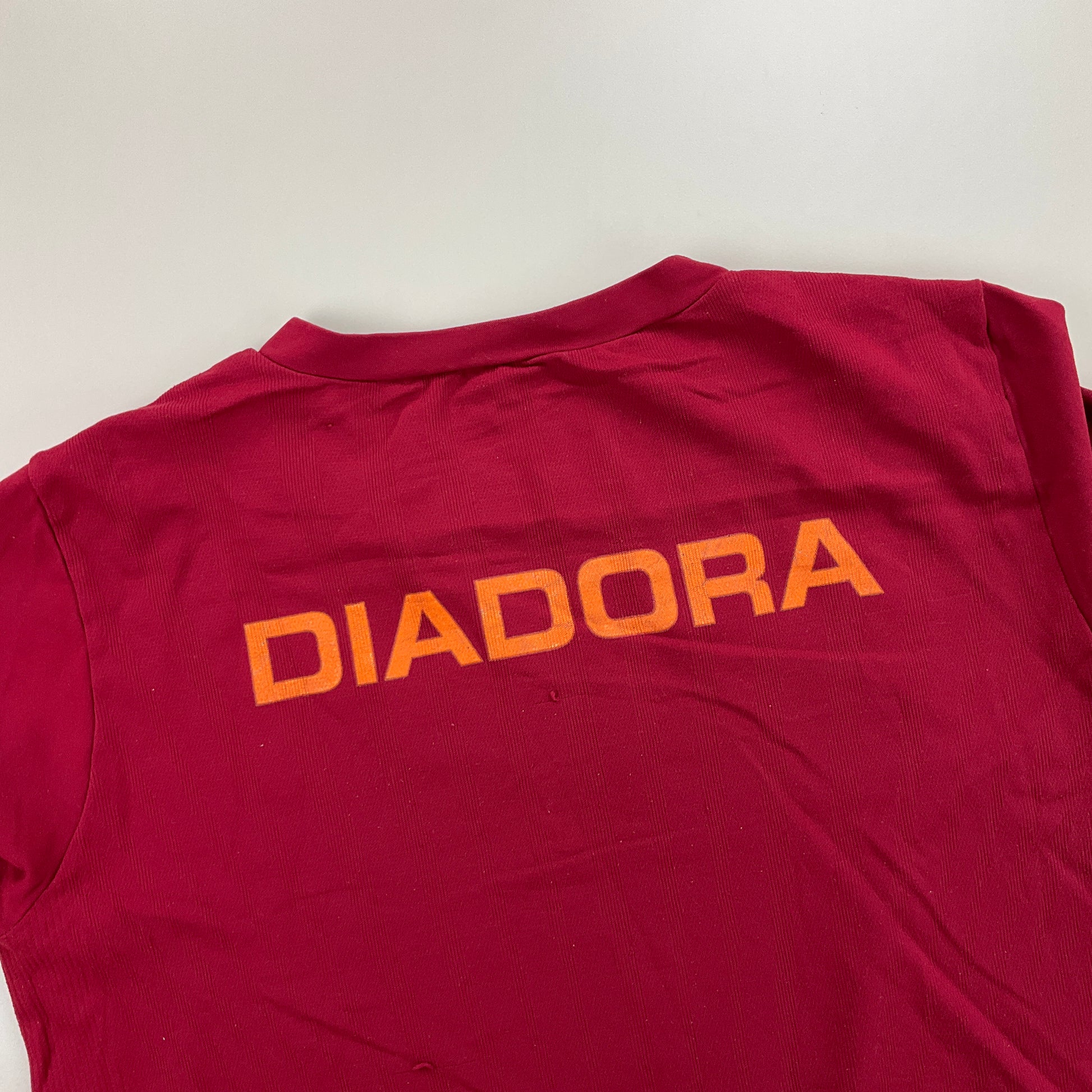 Diadora x AS Roma Sport T-Shirt - Large-DIADORA-olesstore-vintage-secondhand-shop-austria-österreich