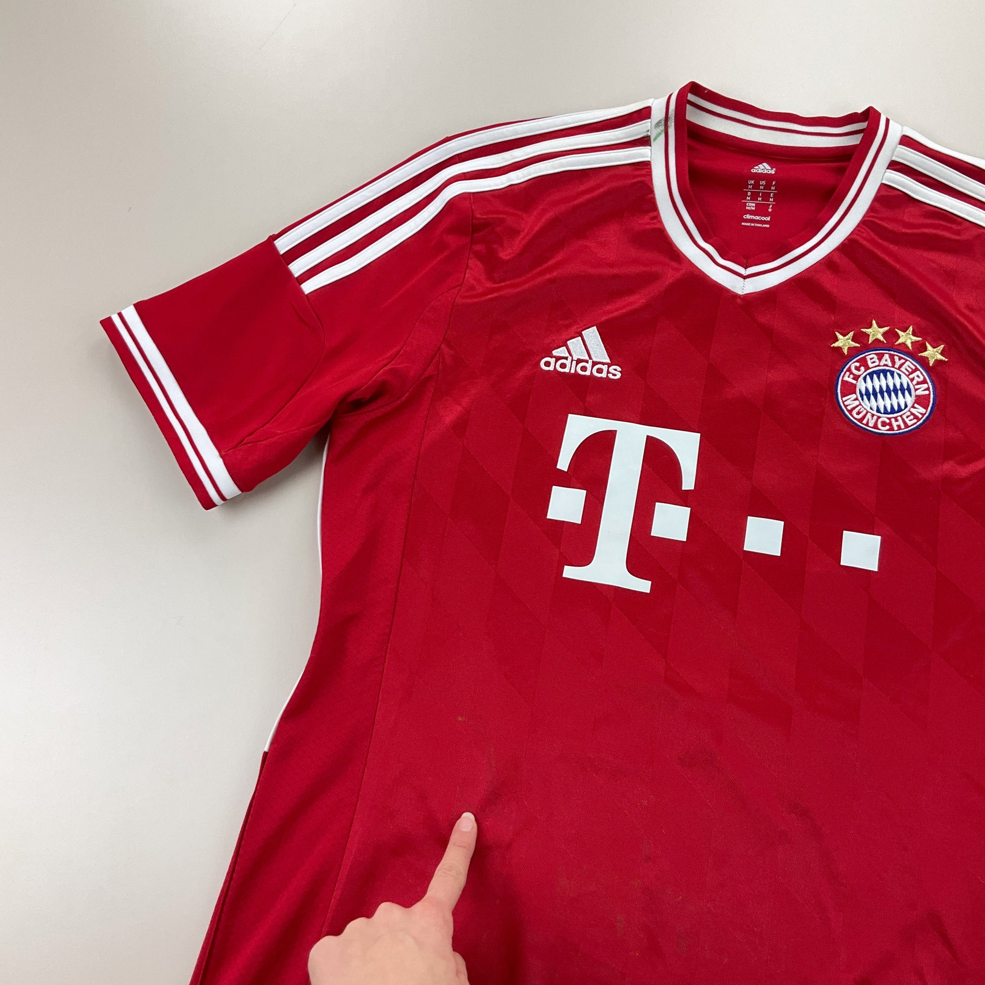 Adidas x Bayern Soccer Jersey - Medium-ADIDAS-olesstore-vintage-secondhand-shop-austria-österreich