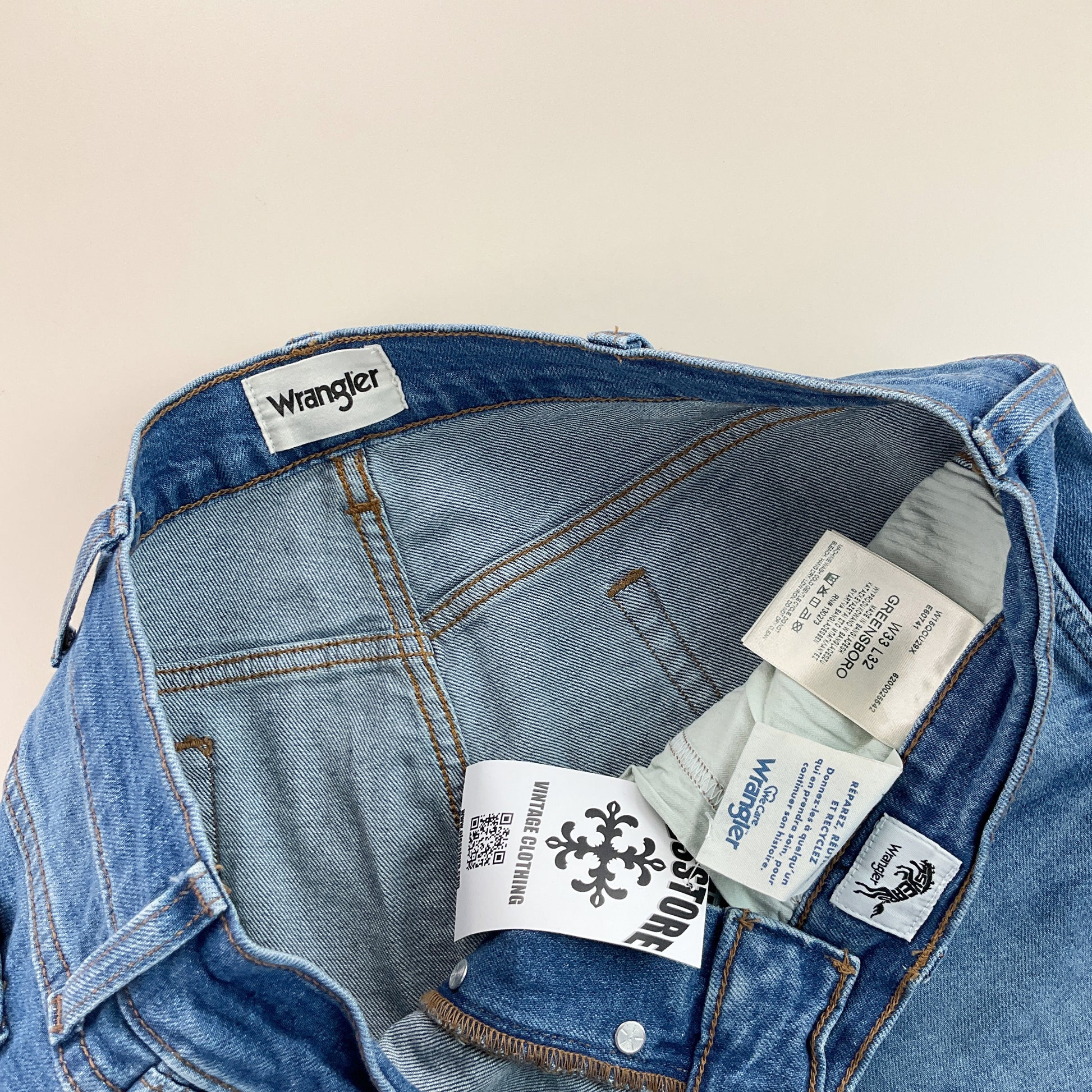 Wrangler Greensboro Denim Jeans - W33 L32-WRANGLER-olesstore-vintage-secondhand-shop-austria-österreich