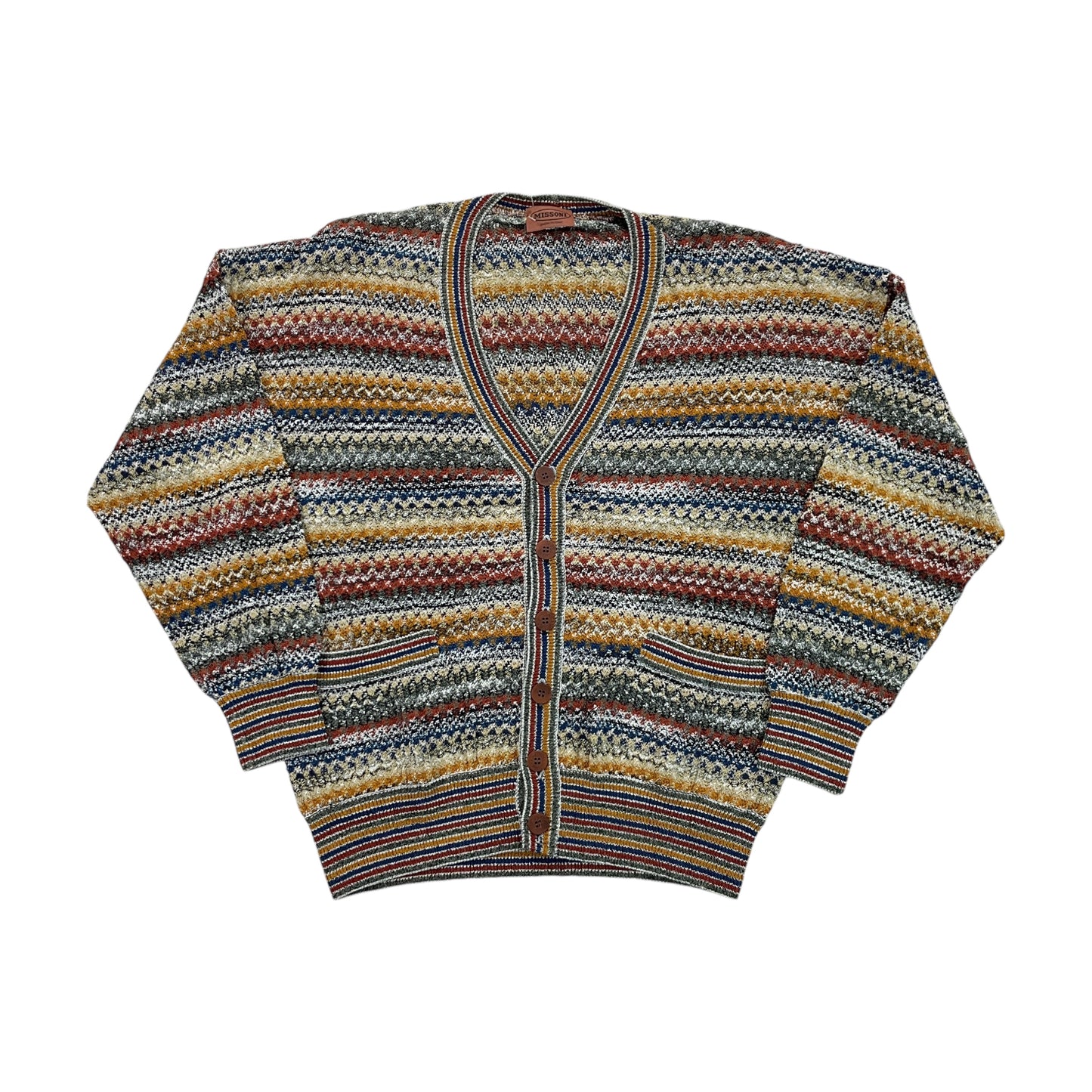 Missoni 90s Cardigan - Large-MISSONI-olesstore-vintage-secondhand-shop-austria-österreich