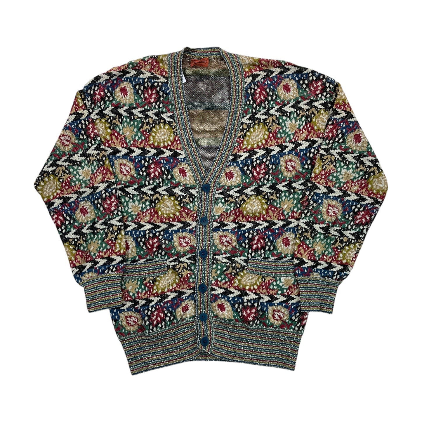 Missoni 90s Cardigan - XL-MISSONI-olesstore-vintage-secondhand-shop-austria-österreich