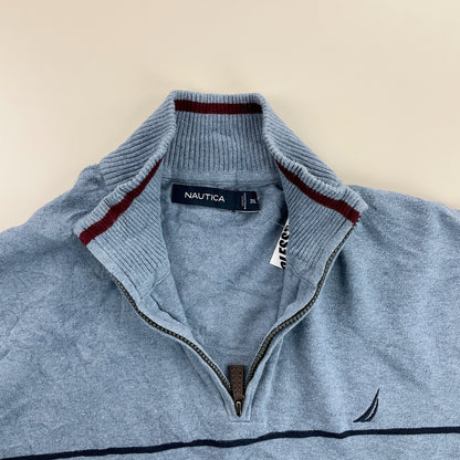 Nautica 1/4 Zip Sweatshirt - XXL-NAUTICA-olesstore-vintage-secondhand-shop-austria-österreich