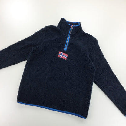 Napapijri Sherpa Fleece Jumper - Medium-NAPAPIJRI-olesstore-vintage-secondhand-shop-austria-österreich