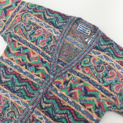 Missoni Sport 90s Cardigan - Large-MISSONI-olesstore-vintage-secondhand-shop-austria-österreich