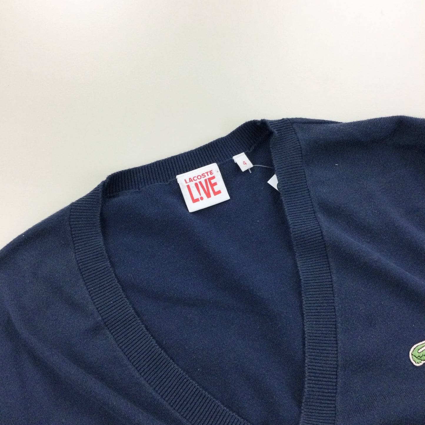 Lacoste Live Cardigan - Medium-LACOSTE-olesstore-vintage-secondhand-shop-austria-österreich