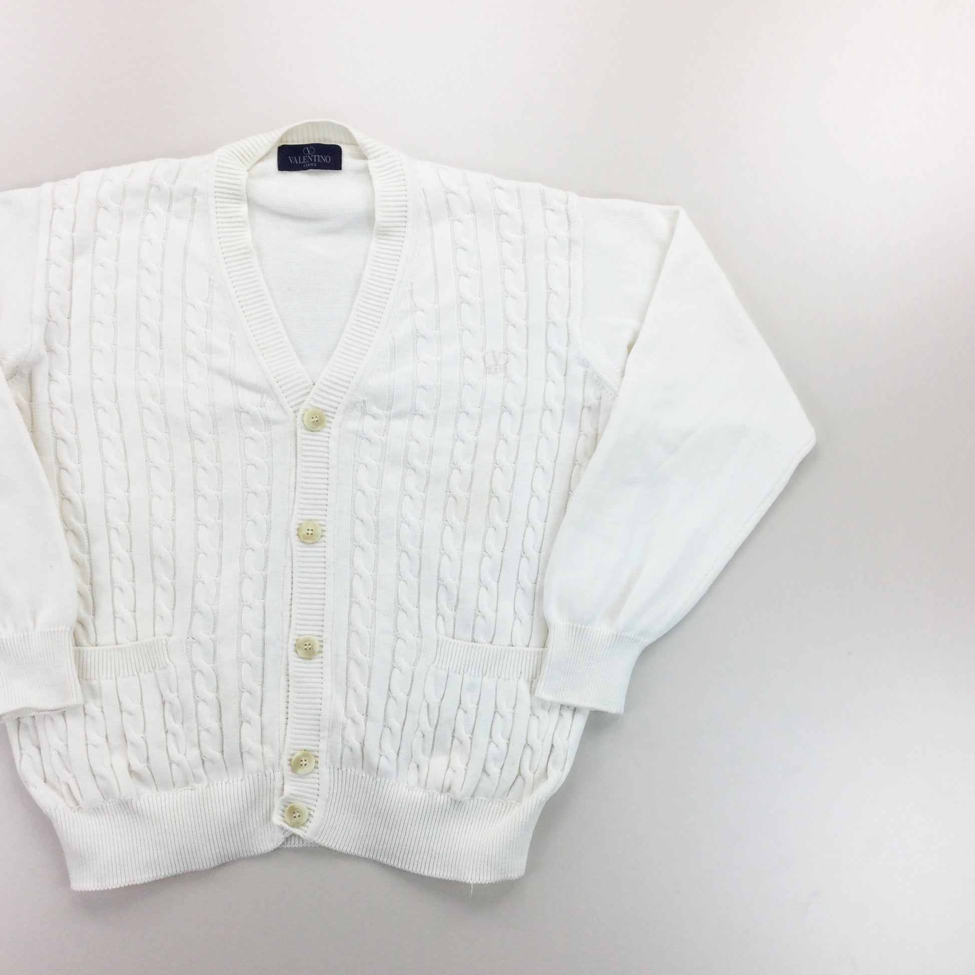 Valentino 90s Cardigan - Medium-VALENTINO-olesstore-vintage-secondhand-shop-austria-österreich