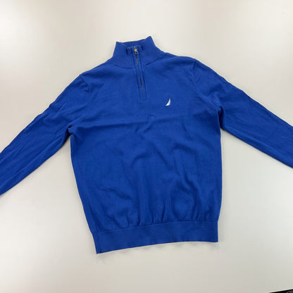 Nautica 1/4 Zip Sweatshirt - Small-NAUTICA-olesstore-vintage-secondhand-shop-austria-österreich