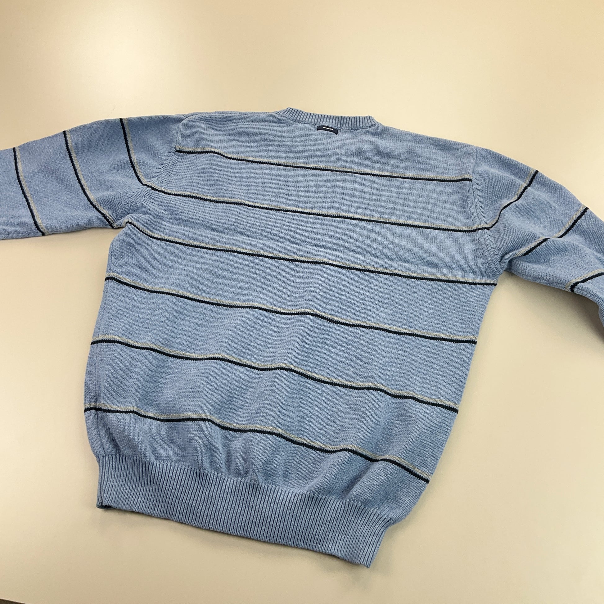 Nautica Striped Basic Sweatshirt - Large-NAUTICA-olesstore-vintage-secondhand-shop-austria-österreich