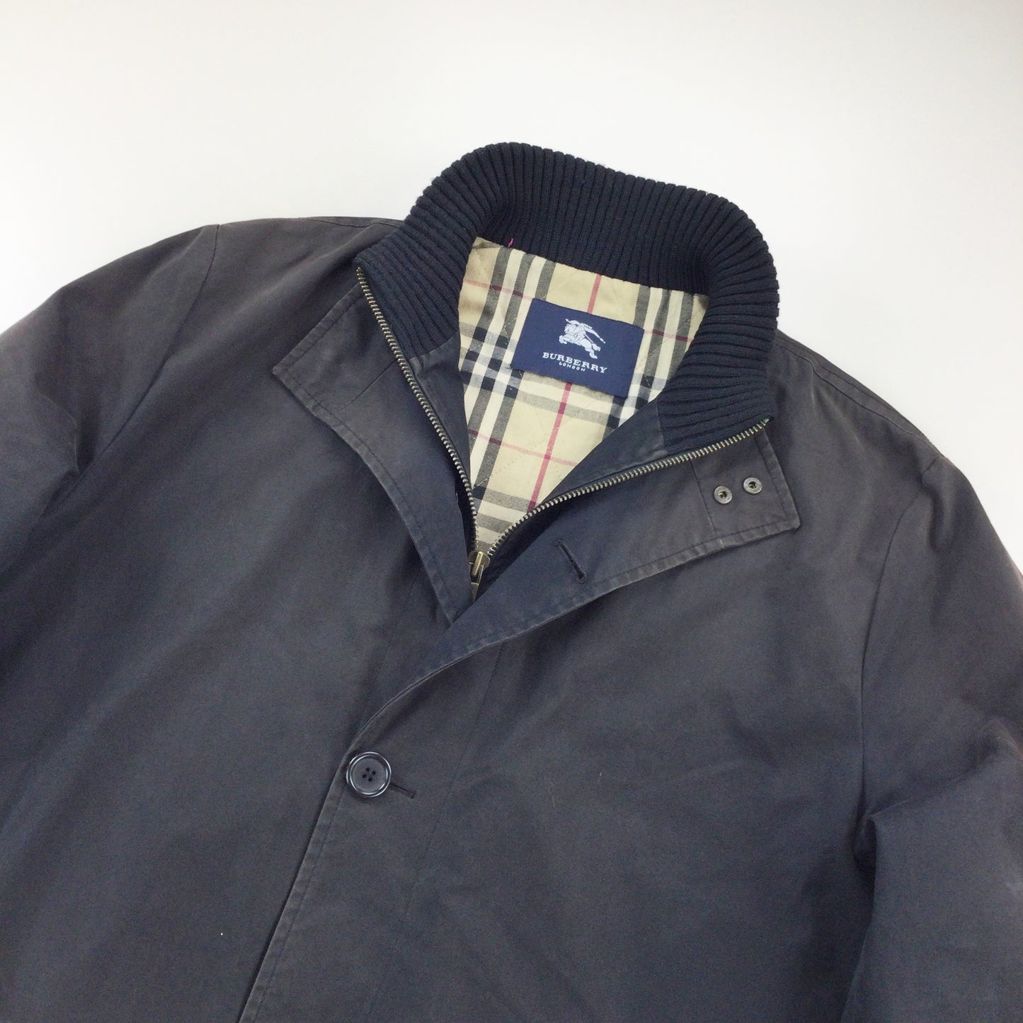 Burberry 00s Heavy Coat - XL-Burberry-olesstore-vintage-secondhand-shop-austria-österreich