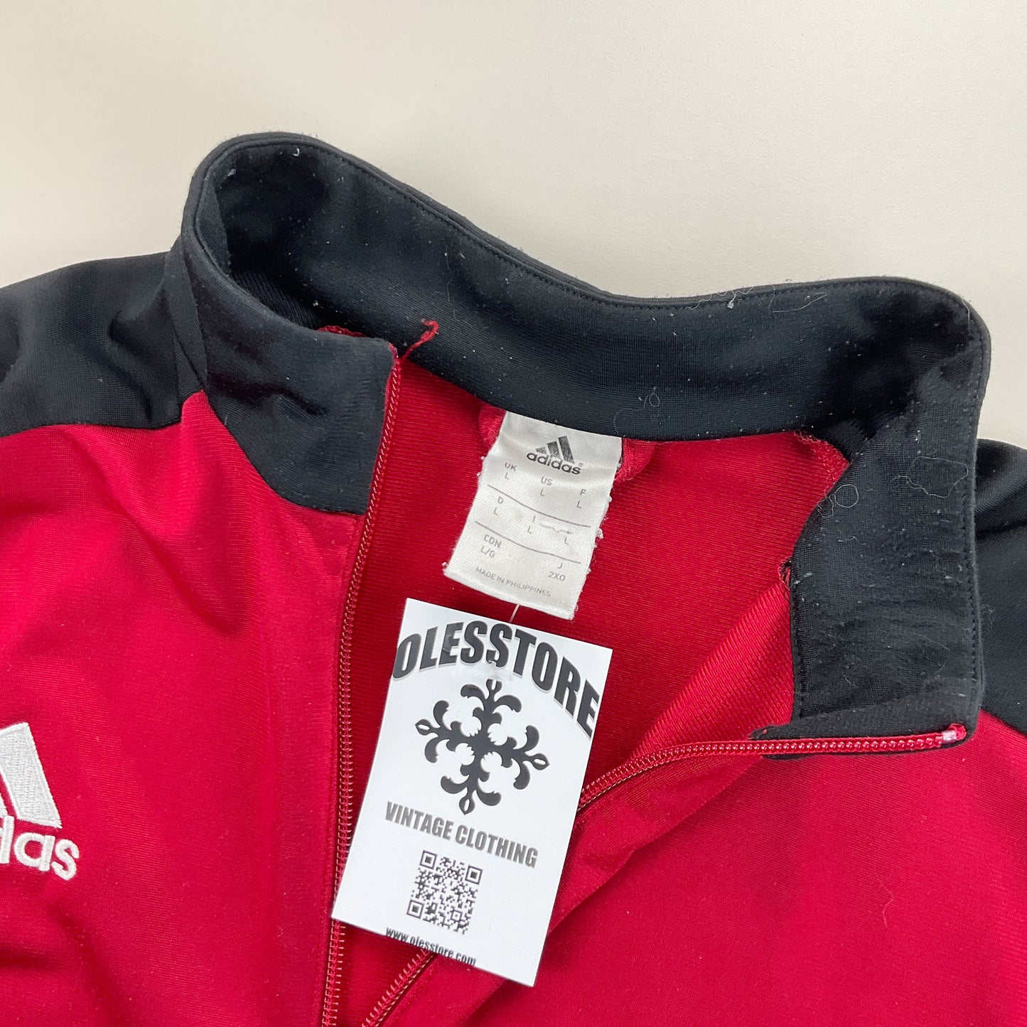 Adidas Basic Track Jacket - Large-ADIDAS-olesstore-vintage-secondhand-shop-austria-österreich