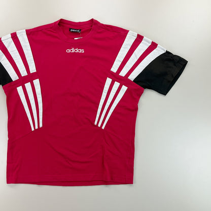 Adidas 90s Colorblock T-Shirt - D6/Large-ADIDAS-olesstore-vintage-secondhand-shop-austria-österreich