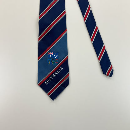 Olympia Australia 1989 Tie-Davenport-olesstore-vintage-secondhand-shop-austria-österreich