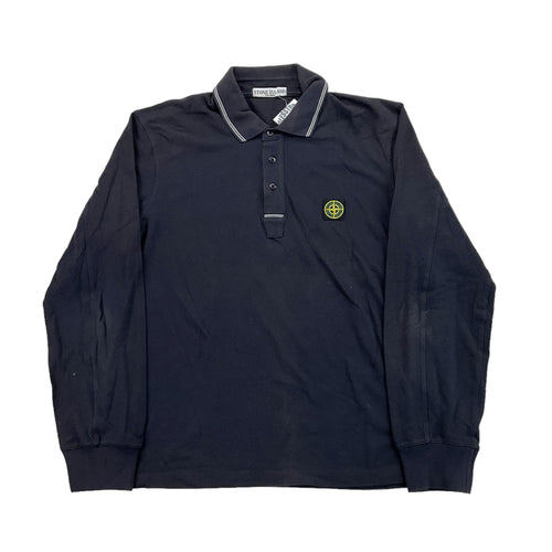 Stone Island Longsleeve Polo Shirt - XL-STONE ISLAND-olesstore-vintage-secondhand-shop-austria-österreich