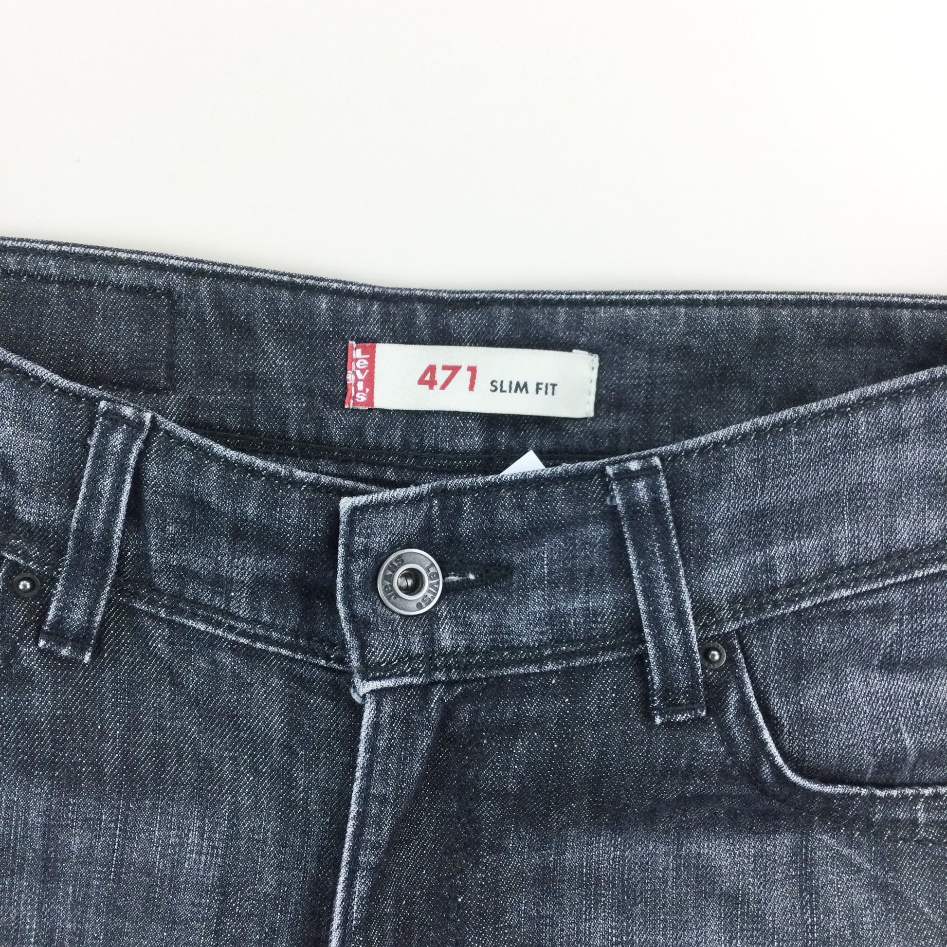 Levi's 471 Slim Fit Denim Jeans - W31 L34-LEVI'S-olesstore-vintage-secondhand-shop-austria-österreich