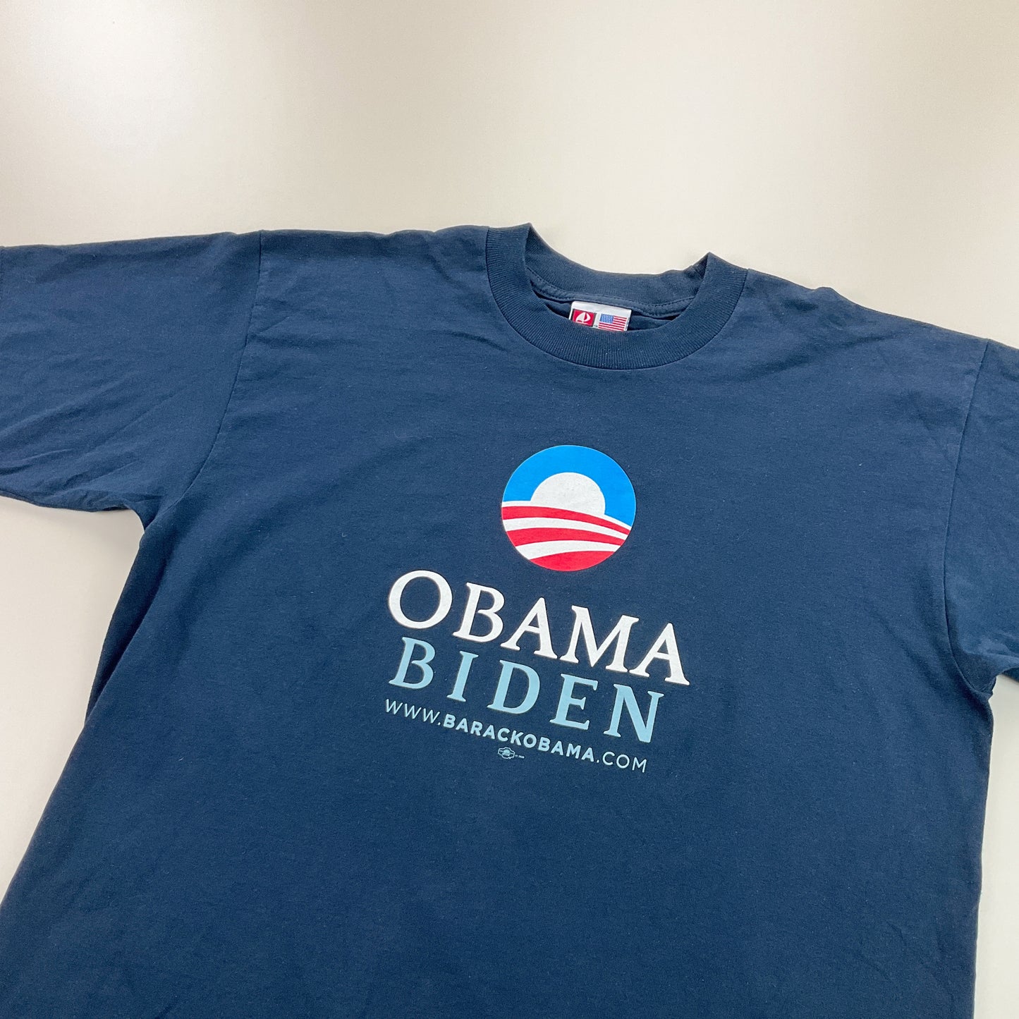 Obama Biden T-Shirt - Large-BAYSIDE-olesstore-vintage-secondhand-shop-austria-österreich