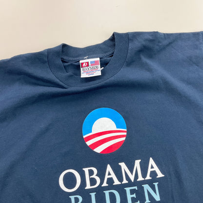 Obama Biden T-Shirt - Large-BAYSIDE-olesstore-vintage-secondhand-shop-austria-österreich