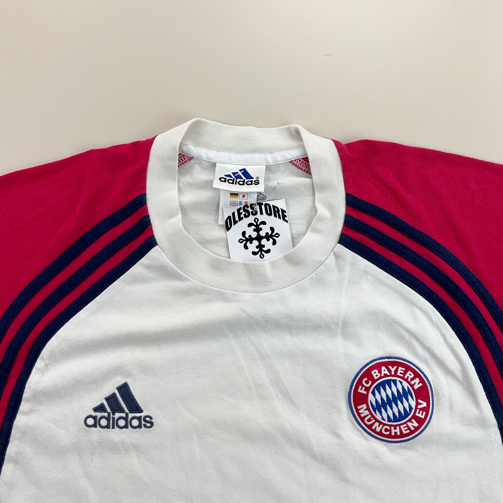 Adidas x FC Bayern Muenchen T-Shirt - Large-ADIDAS-olesstore-vintage-secondhand-shop-austria-österreich