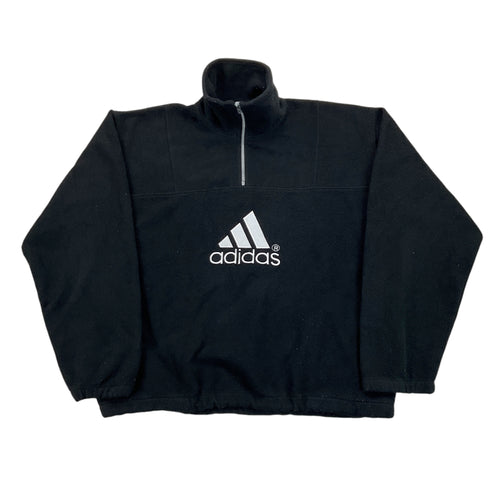 Adidas 1/4 Zip Fleece Jumper - Large-ADIDAS-olesstore-vintage-secondhand-shop-austria-österreich