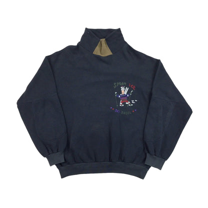 Iceberg 'Ski Skool' Sweatshirt - XL-ICEBERG-olesstore-vintage-secondhand-shop-austria-österreich