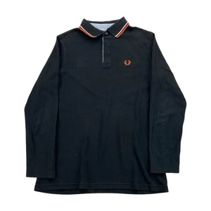 Fred Perry Longsleeve Polo Shirt - Medium-FRED PERRY-olesstore-vintage-secondhand-shop-austria-österreich