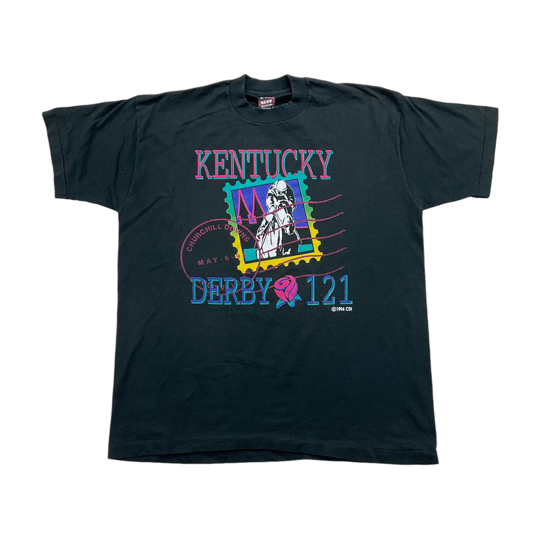 Kentucky Derby 1994 T-Shirt - XL-FRUIT OF THE LOOM-olesstore-vintage-secondhand-shop-austria-österreich