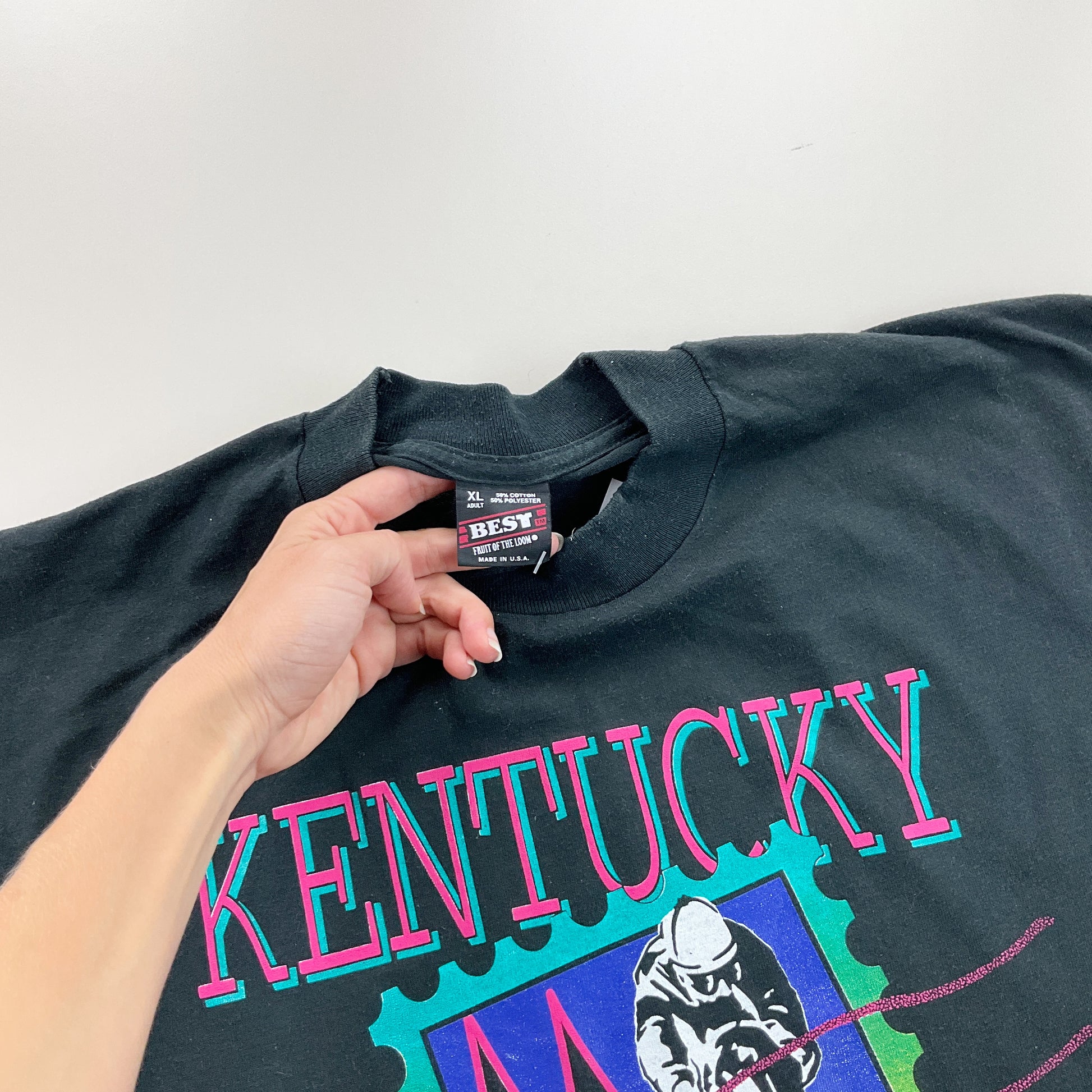 Kentucky Derby 1994 T-Shirt - XL-FRUIT OF THE LOOM-olesstore-vintage-secondhand-shop-austria-österreich