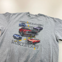 Load image into Gallery viewer, Muscle Cars Graphic Sweatshirt - XL-FRUIT OF THE LOOM-olesstore-vintage-secondhand-shop-austria-österreich