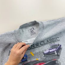 Load image into Gallery viewer, Muscle Cars Graphic Sweatshirt - XL-FRUIT OF THE LOOM-olesstore-vintage-secondhand-shop-austria-österreich