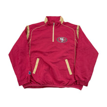 Load image into Gallery viewer, NFL x SSF 49ers 1/4 Zip Windbreaker Jacket - XL-NFL-olesstore-vintage-secondhand-shop-austria-österreich