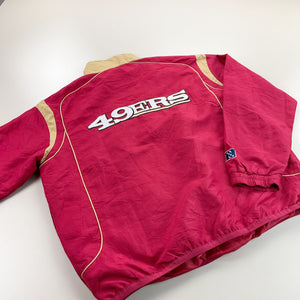 NFL x SSF 49ers 1/4 Zip Windbreaker Jacket - XL-NFL-olesstore-vintage-secondhand-shop-austria-österreich