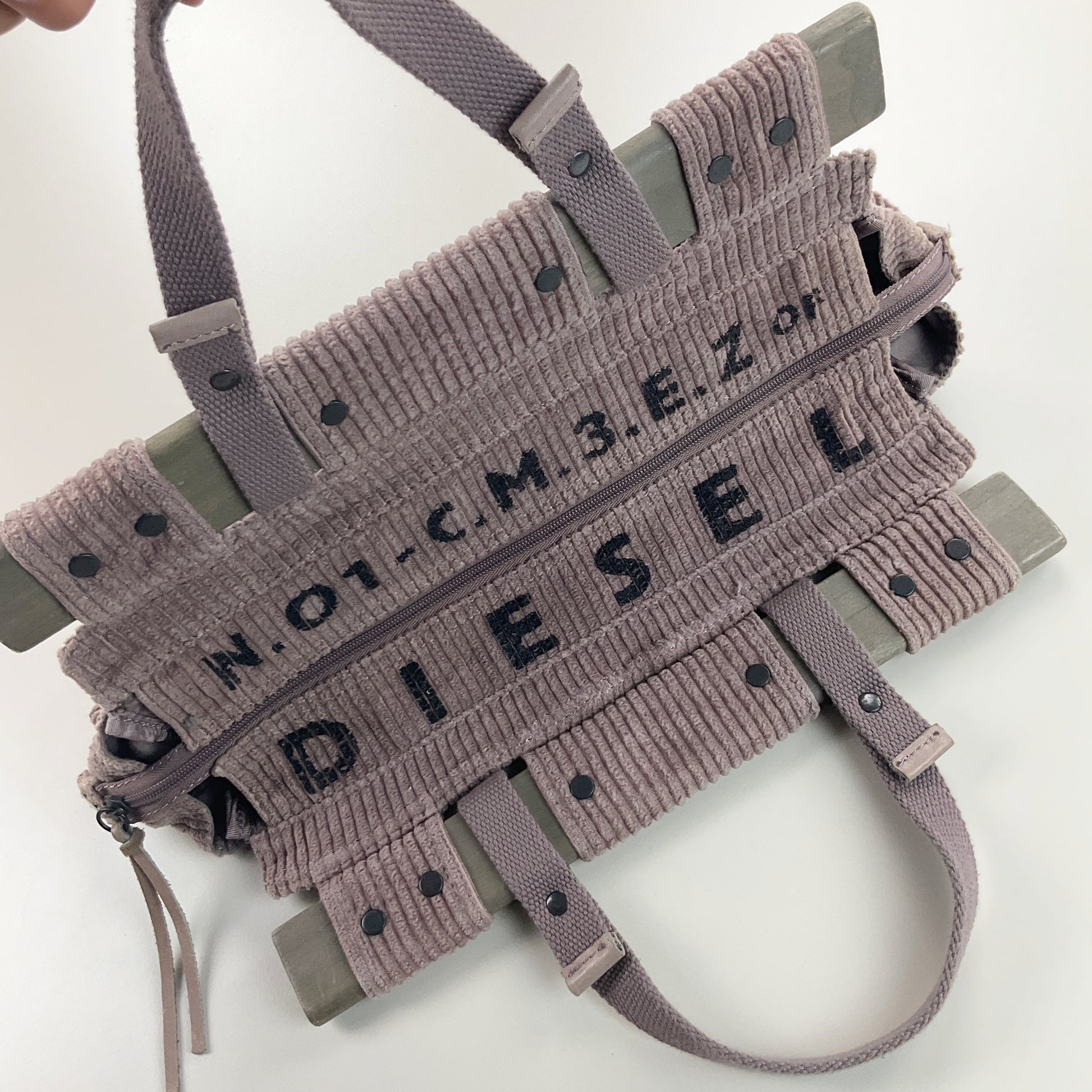 Diesel Y2K Cord Bag-DIESEL-olesstore-vintage-secondhand-shop-austria-österreich