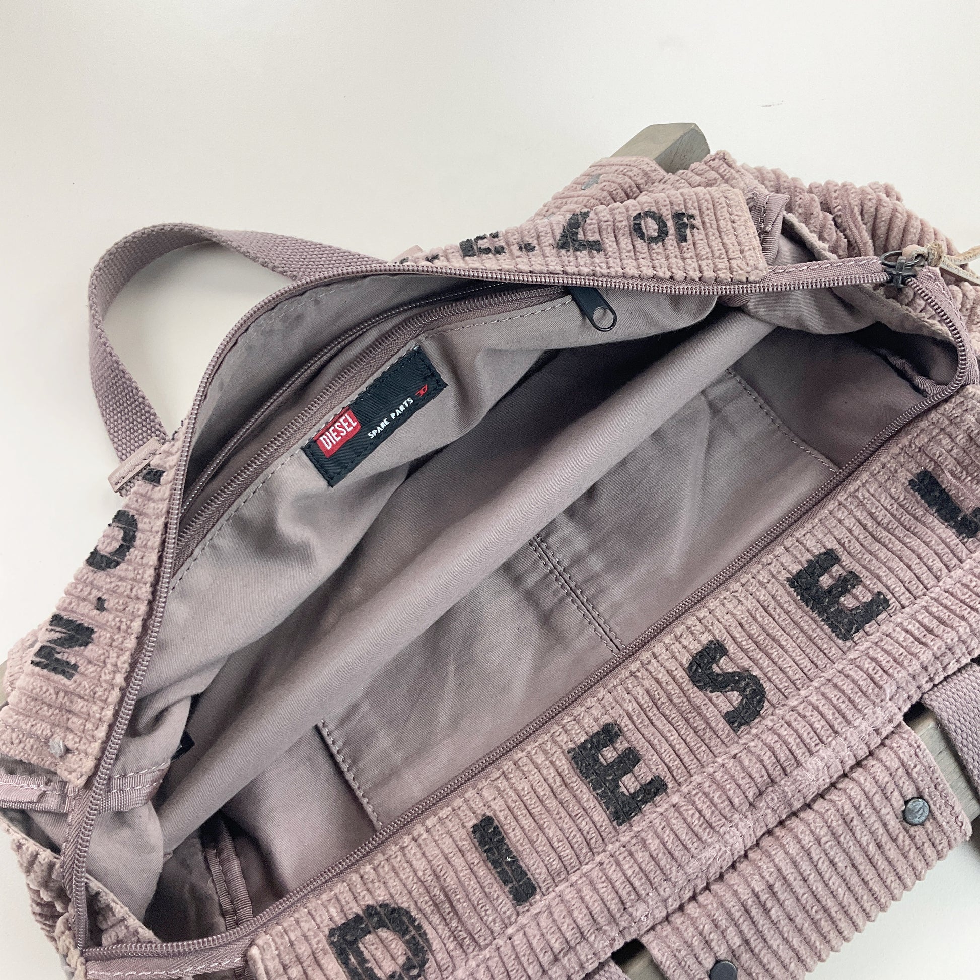 Diesel Y2K Cord Bag-DIESEL-olesstore-vintage-secondhand-shop-austria-österreich