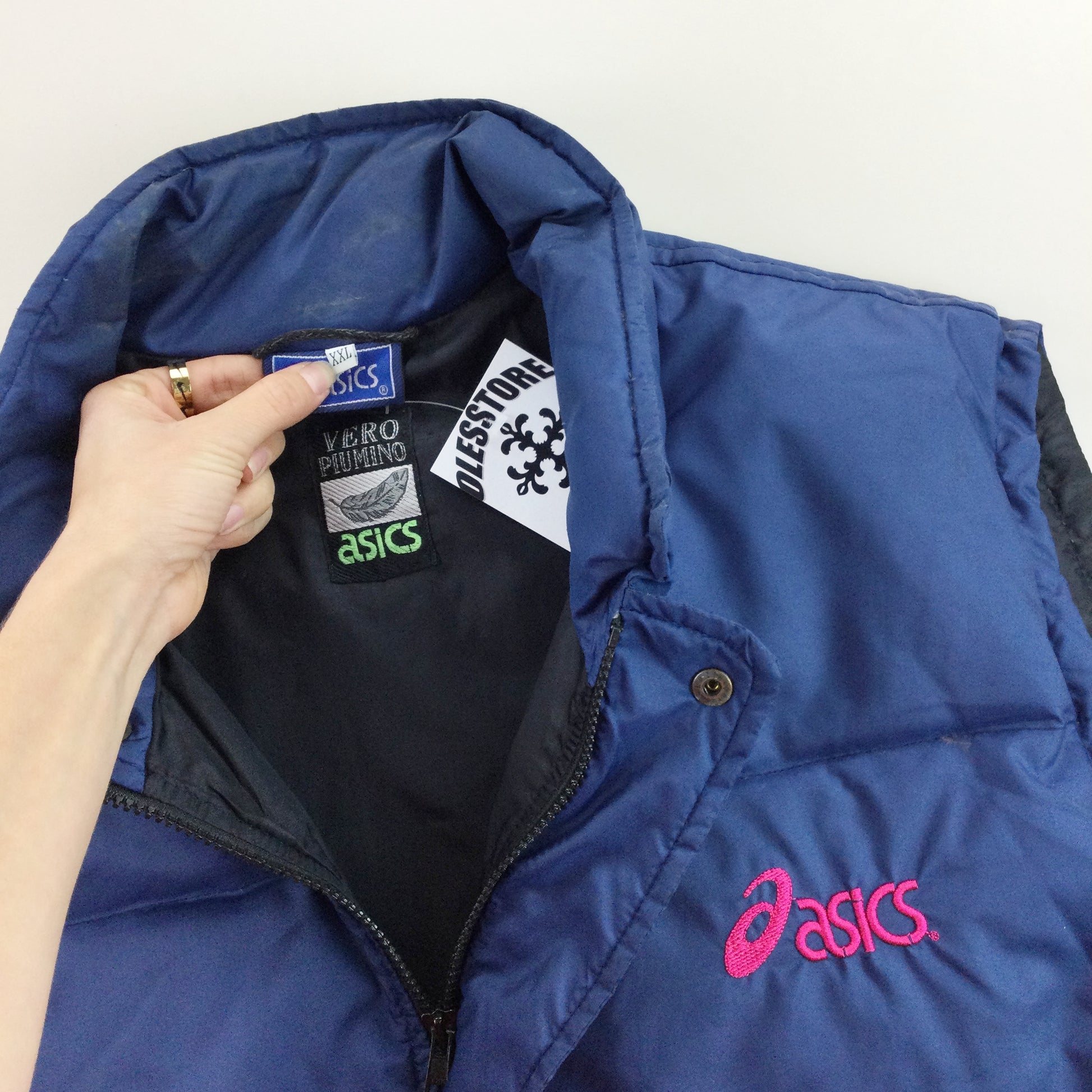 Asics 90s Puffer Gilet - XXL-ASICS-olesstore-vintage-secondhand-shop-austria-österreich