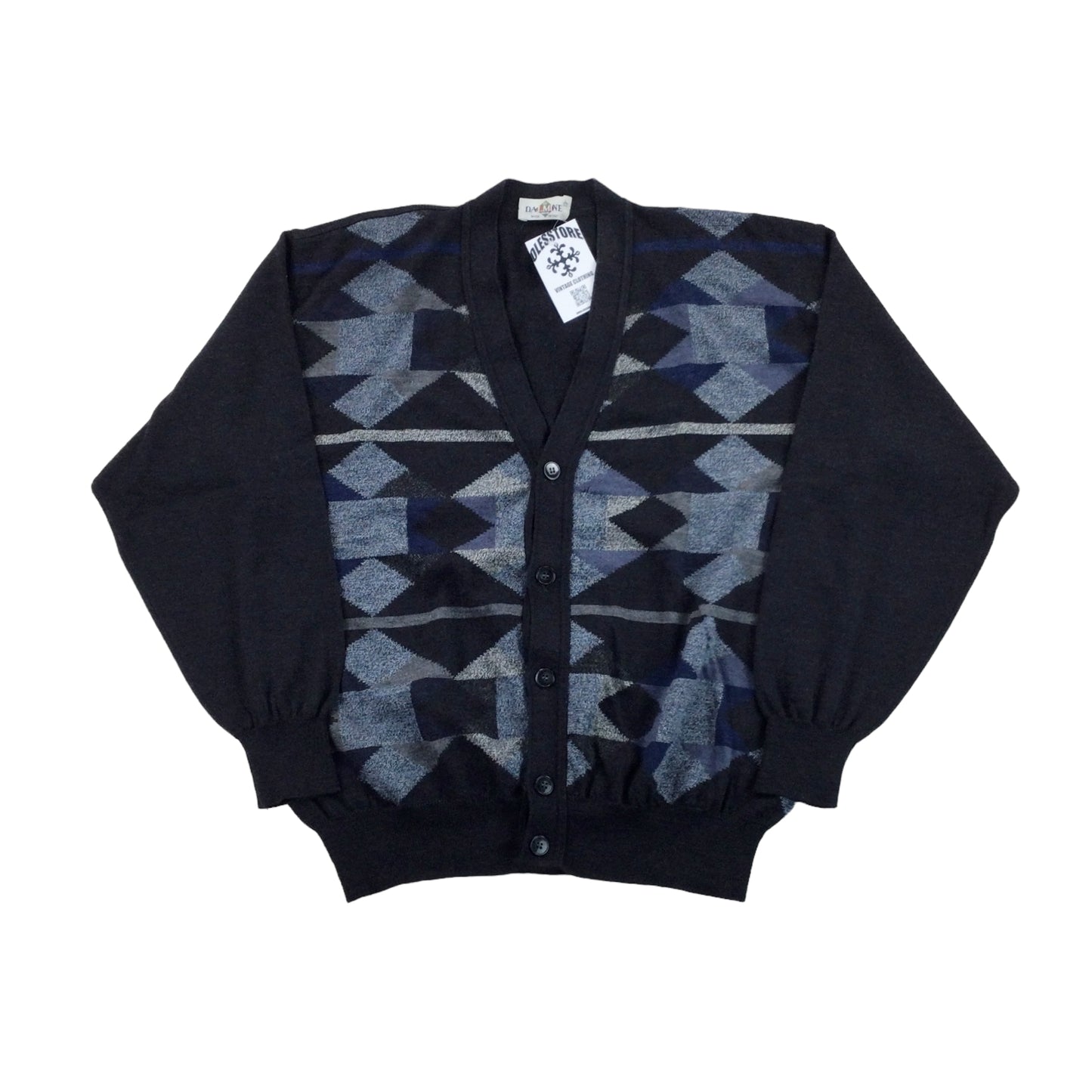 Dalmine Uomo 90s Wool Cardigan - Large-Dalmine-olesstore-vintage-secondhand-shop-austria-österreich